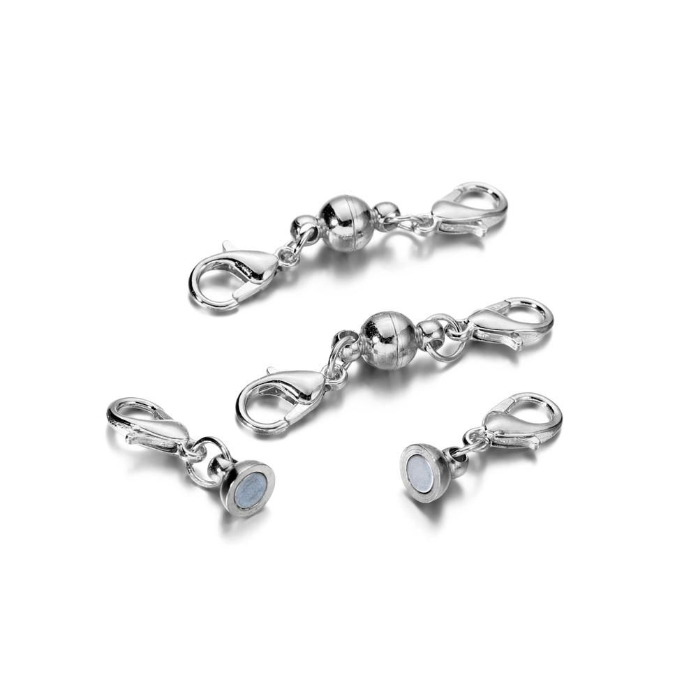 5Sets Copper Magnetic Clasps With Lobster Clasps Connectors for Necklaces Bracelets Clasp Hooks DIY Jewelry Making Findings
