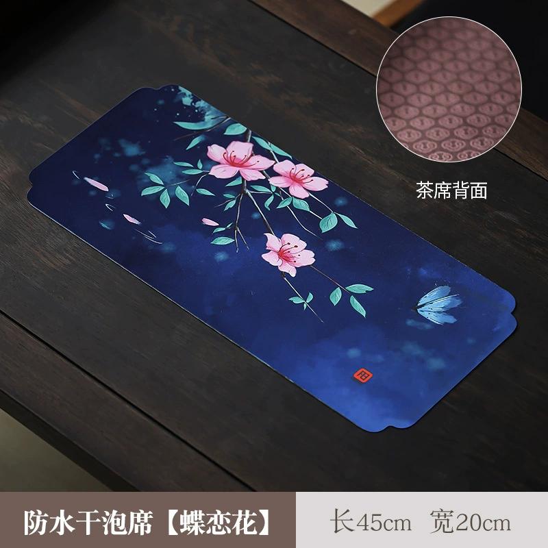 Китайский стиль Китайское чайное полотенце Скатерть Коврик Древняя живопись Водонепроницаемый Впитывающий Стол Чайная ткань Аксессуары для чайного набора Новый