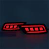 1 Pair Rear Bumper Red LED DRL Turn Signal Lights For Subaru Forester 2019-2023