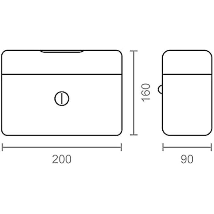 Коробка для дебитов - MICEL - 13396 - Прочная сталь - Ключевой замок - Ручка для переноски