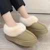 Faux Fur Winter Boots for Women 2024 Non Slip Plush Snow Boots Woman Thick Bottom Warm Cotton Shoes Platform Botas Mujer