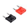 2Pcs Banana Plug 4mm Double Row Cross Connector Accessory Set Kit for Audio Speaker