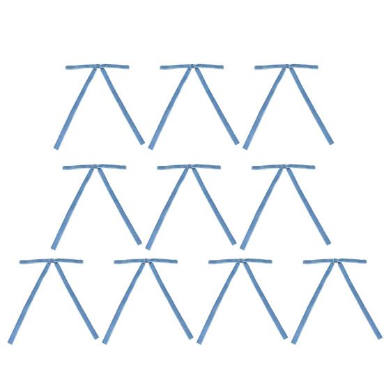 10 шт. бархатных рождественских бантов, винтажные рождественские елочные бархатные ленты, банты, декор для