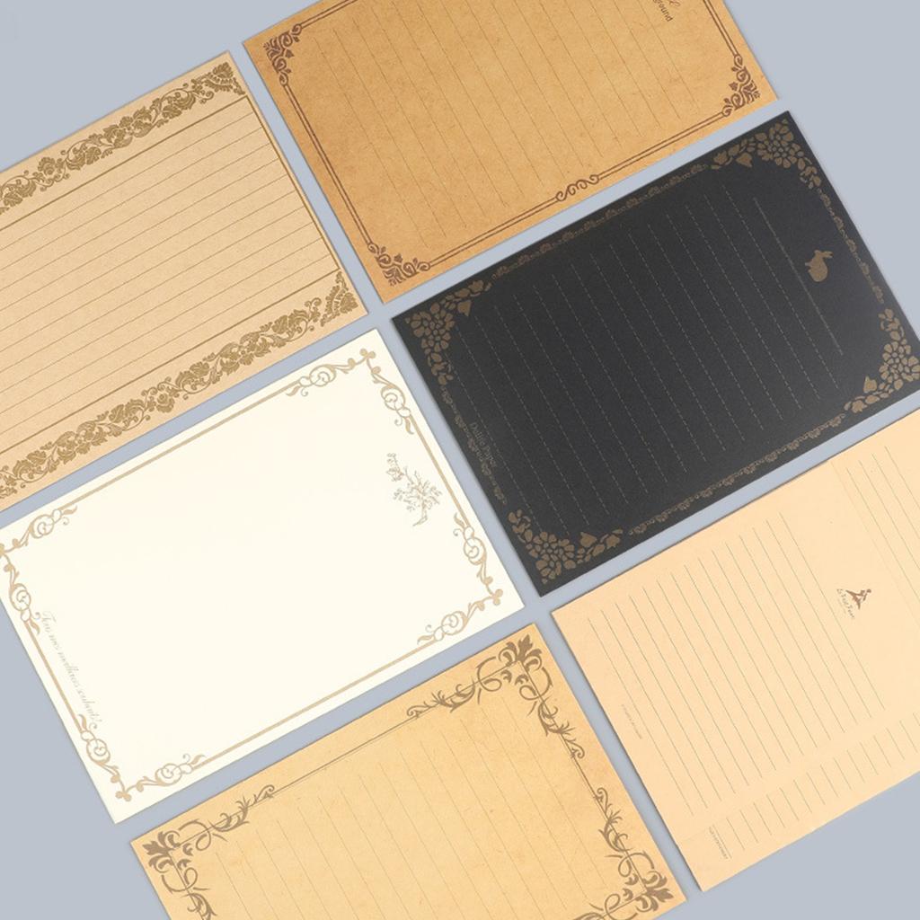 8 Sheets A5 Vintage Blank Kraft Letter Paper Retro Writing Paper A5 Lined Stationery Paper Letter Stationery Paper Set