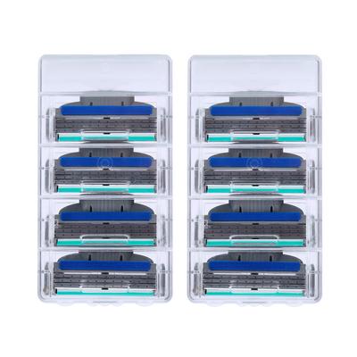 8 шт. Мужские качественные ручные профессиональные бритвенные лезвия для бритья с 3 слоями, совместимые с Mache 3