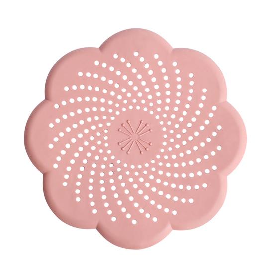 Sink Strainer Silicone Anti-Blocking Drain Filter Flower Design Odor Seal Kitchen Bathroom Accessory