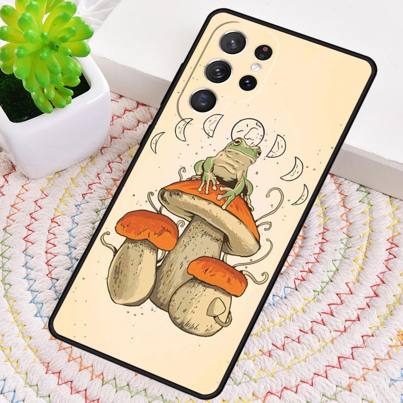 Чехол для телефона Cottagecore с лягушкой и грибами для Samsung Galaxy note 10 pro S26 Ultra S23 S24 FE S25 S21 S22 PLUS ударопрочный Cove