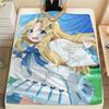 1PC Shield Hero Print Flannel Blanket, High quality Comfortable for All Seasons, Home Decor, Warmth and Comfort, Perfect for Christmas Gifts