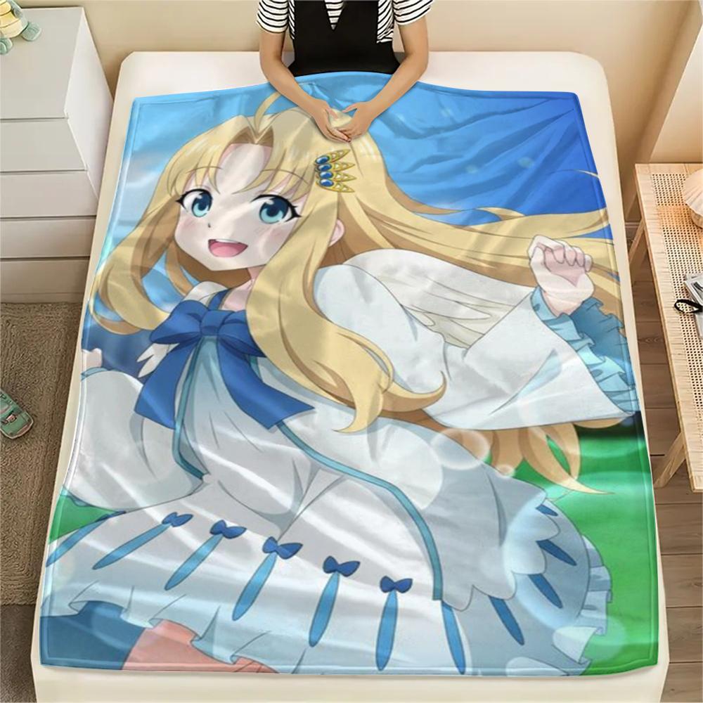 1PC Shield Hero Print Flannel Blanket, High quality Comfortable for All Seasons, Home Decor, Warmth and Comfort, Perfect for Christmas Gifts