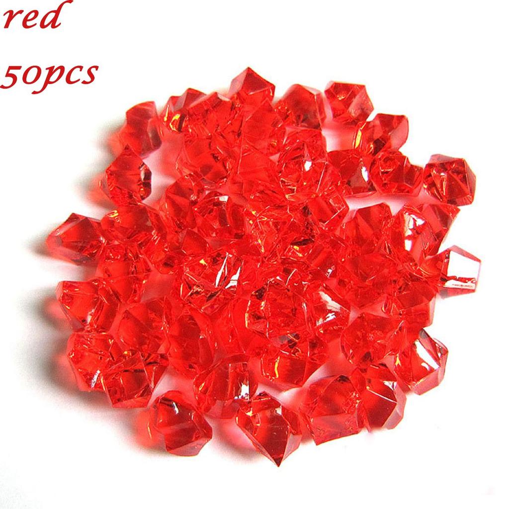 Fish Tank Decoration Crystal Ice Cubes DIY Craft Cobblestones Pebbles Artificial Stones Vase Filler