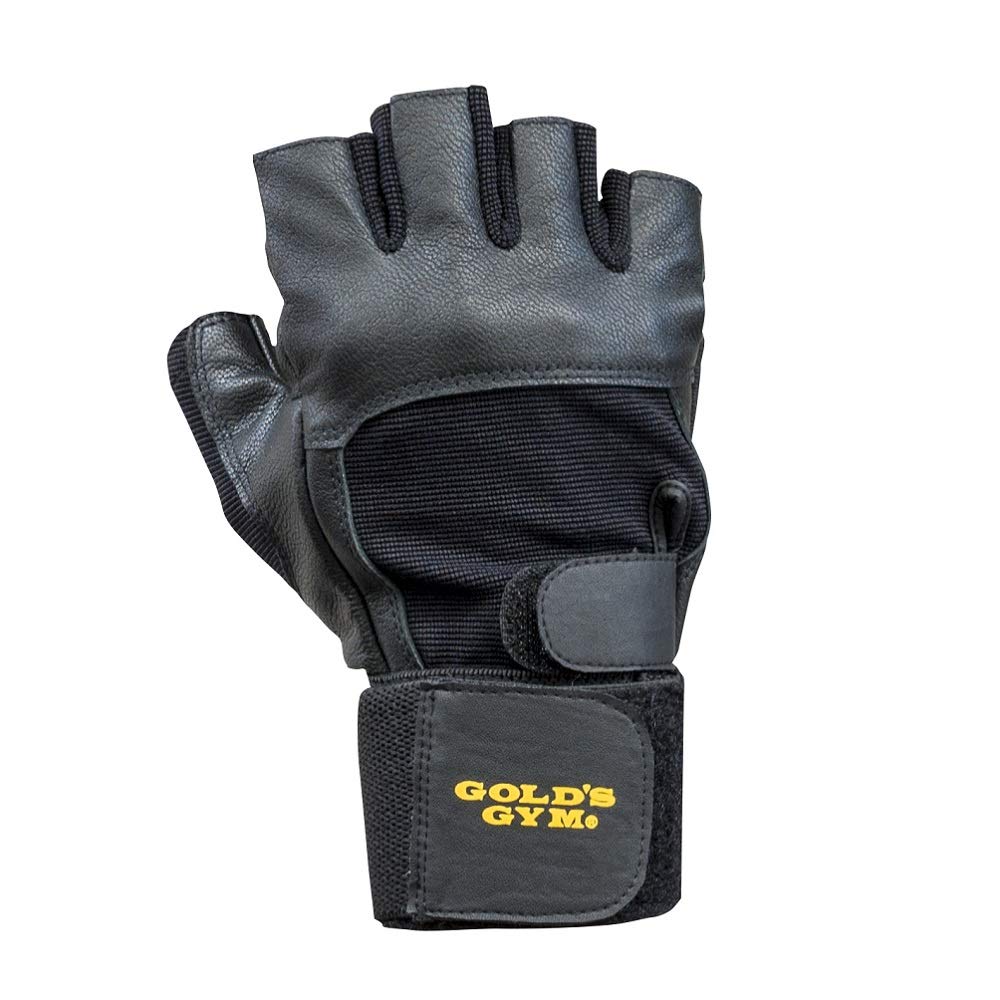 Перчатки GYM EX Ultima Leather G3433 Средние Черные GOLD'S Мужские (приблизительно. 22см)