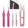 Набор для распарывания швов и удаления ниток, Инструмент для обрезки стежков, Распарыватель швов и Ножницы-кусачки для обрезки ниток