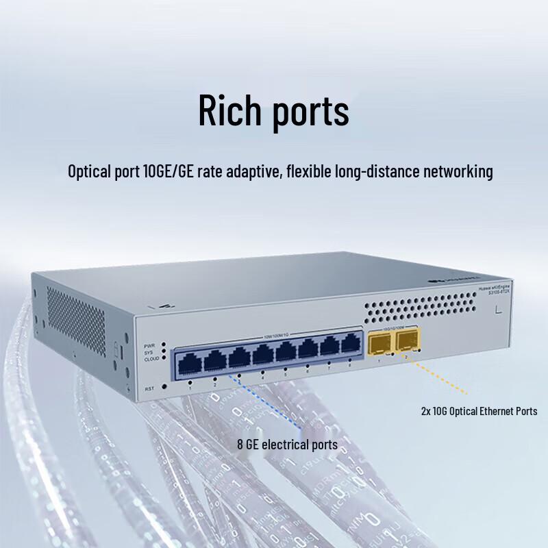 Huawei Kunling S310S-8T2X Layer 3 Managed Switch