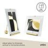 Официальная рамка Umbra Photo Flute подходит для размеров KG 10x15 см и 2L 12x17 см, латунь,