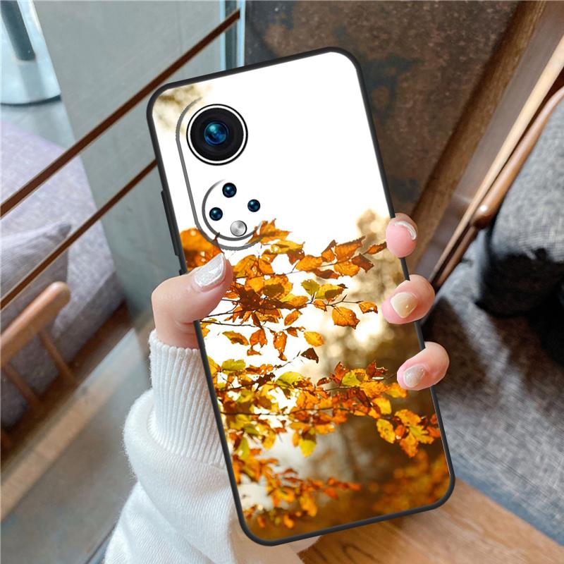 Чехол "Осенние листья" для Honor 90 Lite 50 70 Magic 5 Pro 8X 9X X6 X7 X8 X9 X8a X7a X6a X9b X9a Задняя крышка