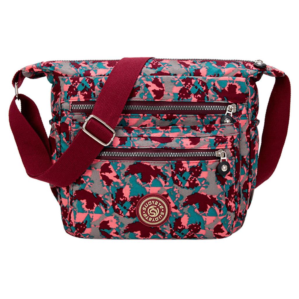 Новая сумка из ткани с принтом, сумка-мессенджер, модная нейлоновая водонепроницаемая сумка через плечо