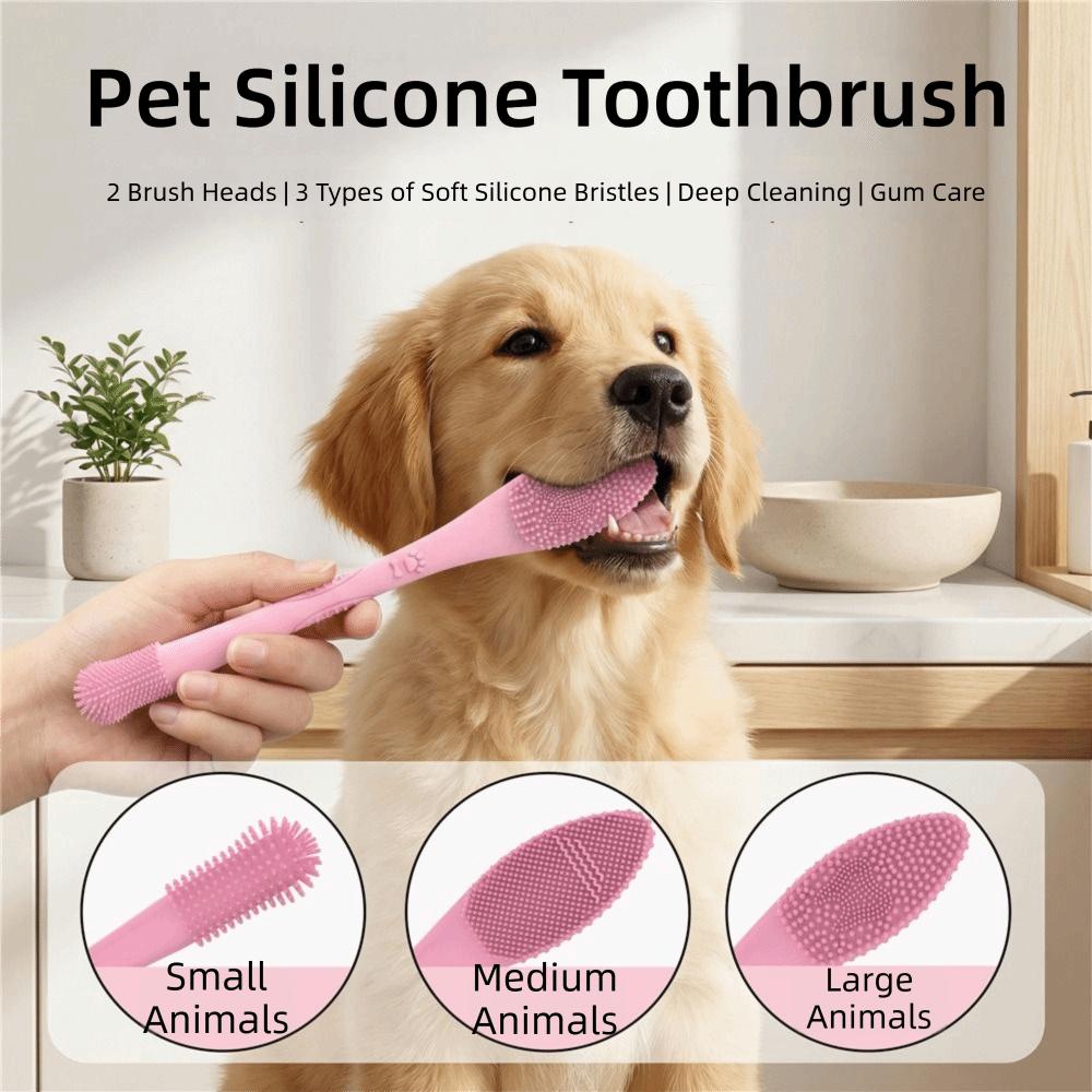 360 ° Cleaning Pet Toothbrush For Large, Medium and Small Cats and Dogs