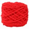 Single Thick Ice Strip Yarn Needle Knitting Woven Blanket Slipper Line(Bright Red )