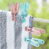 30Pcs With Basket Clothes Pegs Plastic Quilt Towel Clips  for Socks Underwear Towels