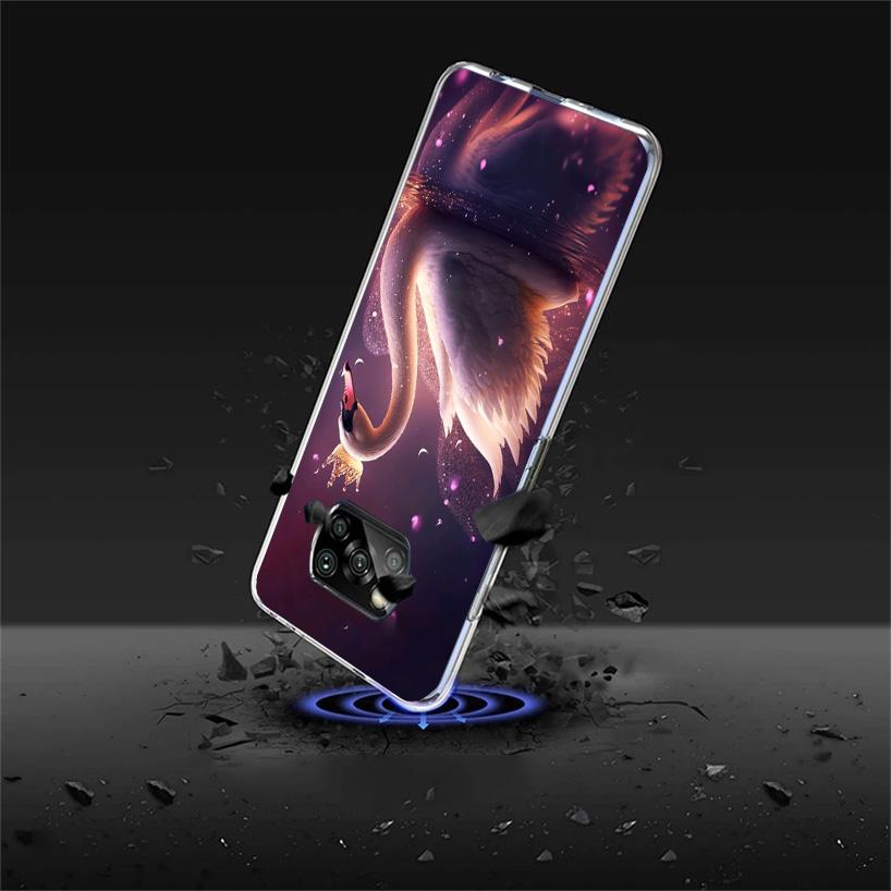 Чехол для телефона 'Белый лебедь' Grace Art для Xiaomi Poco X7 X6 X5 Pro F7 Ultra Redmi 15C 15 13 13C 12 12C 10 10A 10C 9 9A 9C 9T Обложка Poc