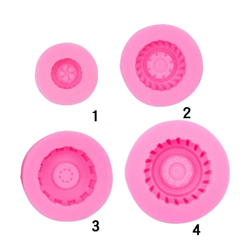 Креативная форма в виде шин, колеса, шоколадные формы для торта, пищевая силиконовая форма, инструменты и аксессуары для украшения торта из мастики