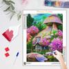 Diy Алмазная картина Цветочный дом Вышивка крестиком Мозаика Пейзаж Картина Стразы Настенный декор 30x40 см/12x16 дюймов