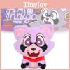 Очаровательная фиолетовая енот-плюшевая игрушка Indigo Park с мягким наполнителем из полипропиленового хлопка