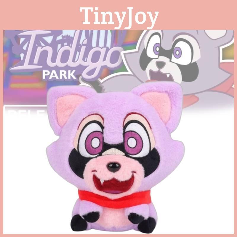 Очаровательная фиолетовая енот-плюшевая игрушка Indigo Park с мягким наполнителем из полипропиленового хлопка