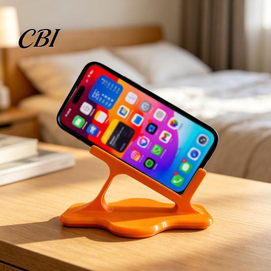 Mechanical Balance Phone Stand Lazy Stand, Ergonomic Curved Holder for Side Lying Bed Desktop Sofa, Hands-Free Cradle Watching Video, Portable