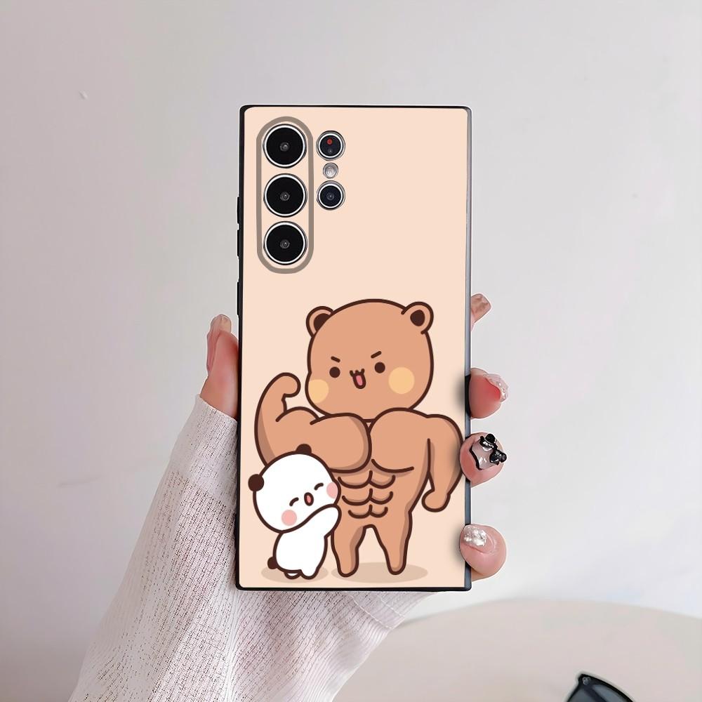 Милый Чехол Для Телефона Bubu Dudu Для Samsung Galaxy S25 S24 S22 S23 Ultra S21 S20 Plus 5G Матовый Нескользящий Полностью Закрывающий Мягкий Чехол
