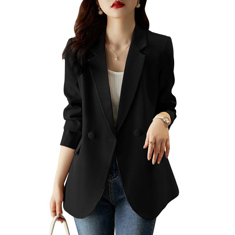 ZANZEA Женский повседневный офисный кардиган с длинным рукавом и отложным воротником, блейзер
