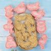 Cartoon Animal Cookie Cutters 8pcs Set Cookie Molds Pressable Biscuit Mold Confectionery Stamp Baking Pastry Bakeware Tools