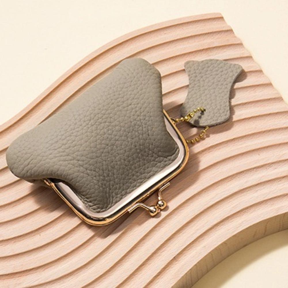 Кошелек из коровьей кожи с застежкой-фермуаром, кожаный, для ключей/помад/наушников, маленькая сумка для мелочей, мини-кошелек для монет, женский