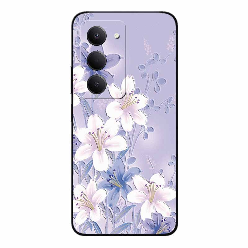 3D Чехлы с тиснением для Redmi 15 5G 4G Рельефное тиснение Мягкий силиконовый задний чехол для Xiaomi Redmi15 Цветочный рельеф Funda Redmi 15 4G 5G