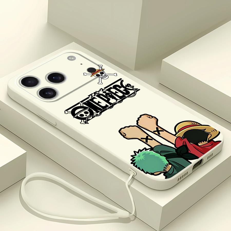 Милый чехол для телефона One Piece для Apple iPhone 17 Pro Max 11 XS XR 7 8 16 Air 12 Plus 15 13 Mini
