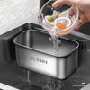 Stainless Steel Sink Strainer Basket Sink Filter Drain Fruit Vegetable Drainer Filte Leftovers Soup Garbage Box Kitchen Tool