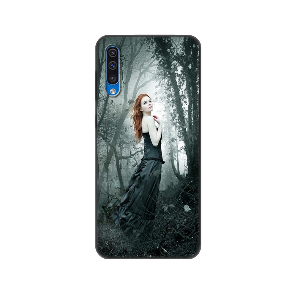 Черный чехол из ТПУ для Samsung Galaxy A50 50S A30S A10 A01 A11 A21S A31 A41 A51 A71 M21 M30S S10 LITE oracle de la nuit dark light