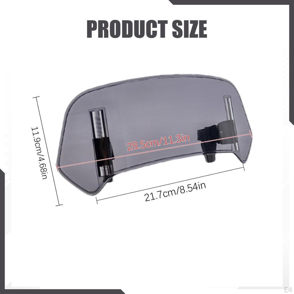 Аксессуар-дефлектор для расширения ветрового стекла мотоцикла для усиленной защиты