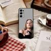 Чехол для телефона Sydney Sweeney Черный Силиконовый Мягкий Для Samsung S25,S24,S21,S22,S23,S30,Ultra,S20,Plus,Fe,Lite