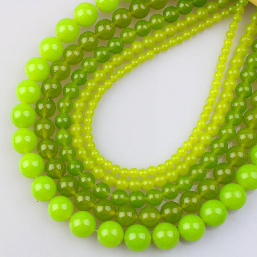 Красочные бусины из халцедона и нефрита для изготовления украшений и браслетов своими руками