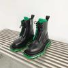 Fashion Fashion Women Boots Leather Round Toe Tooling Boot Unisex Boots Ankle Boots Motorcycle Chunky Heel Platform Boots Ladies