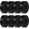 8pcs Black Isolation Pads Rubber Spacers Washers Sturdy Round Washers  Home