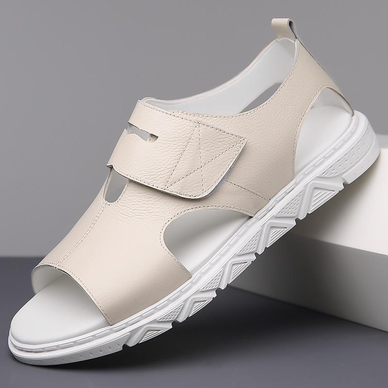 Men Leather Sandals Casual Shoes For Men High Quality Man Sandals Summer Outdoor Walking Men Sneakers Breathable Men's Sandals