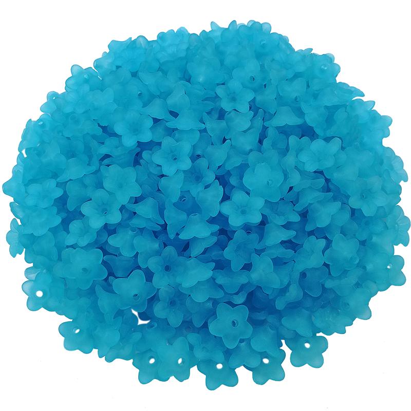 DIY Jewelry Making Fashion Morning Gory Flower Beads Caps Acrylic Multicolor Handmade Accessories Findings