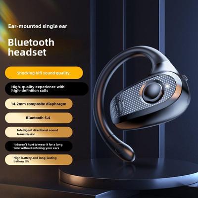Беспроводная Bluetooth-гарнитура с заушным креплением Z66OWS: Одно ухо, Длительный срок службы батареи, Деловая/Спортивная гарнитура для правого уха