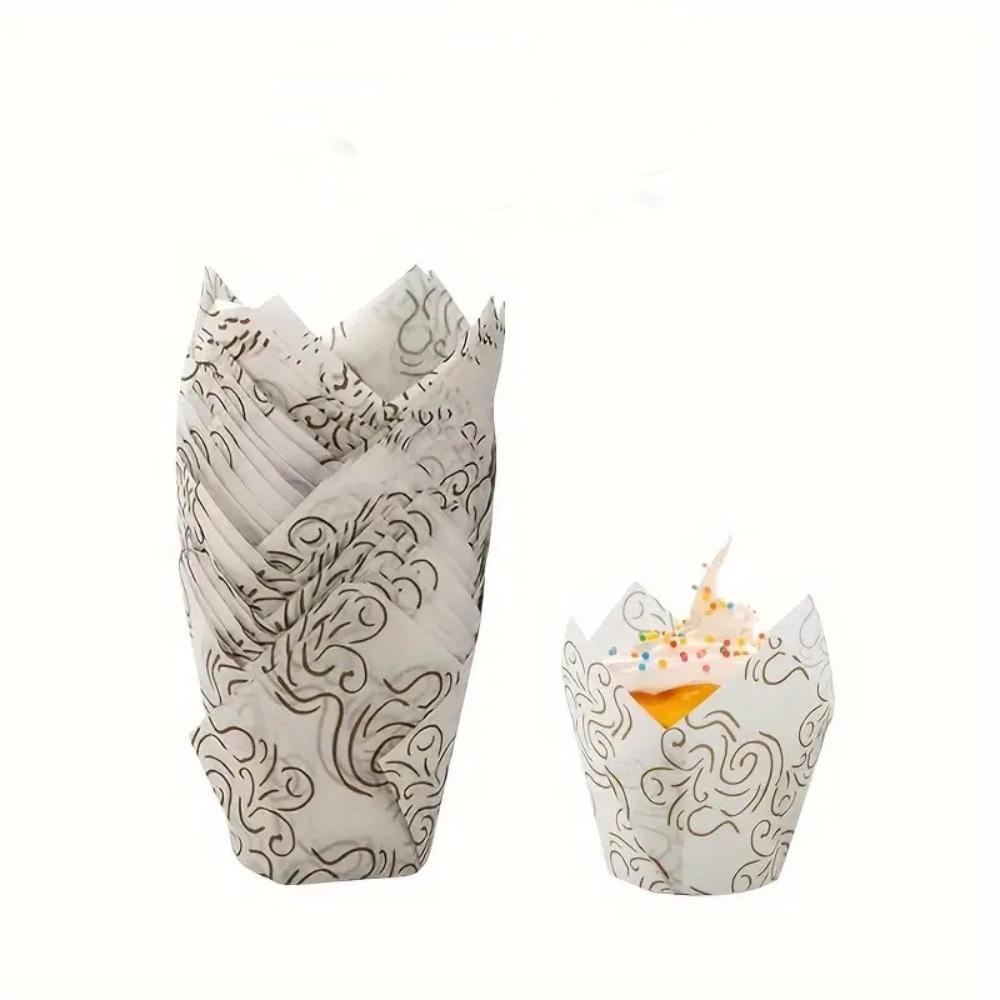Bakeware Tulip Baking Cup Pastry Tools Cupcake Liners New Greaseproof Paper Party Supplies