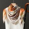 90X90CM Bandannas New Print Sunscreen Square Kerchief Four Seasons Fashion Flower Silk Scarves Europe And America Luxury Shawls