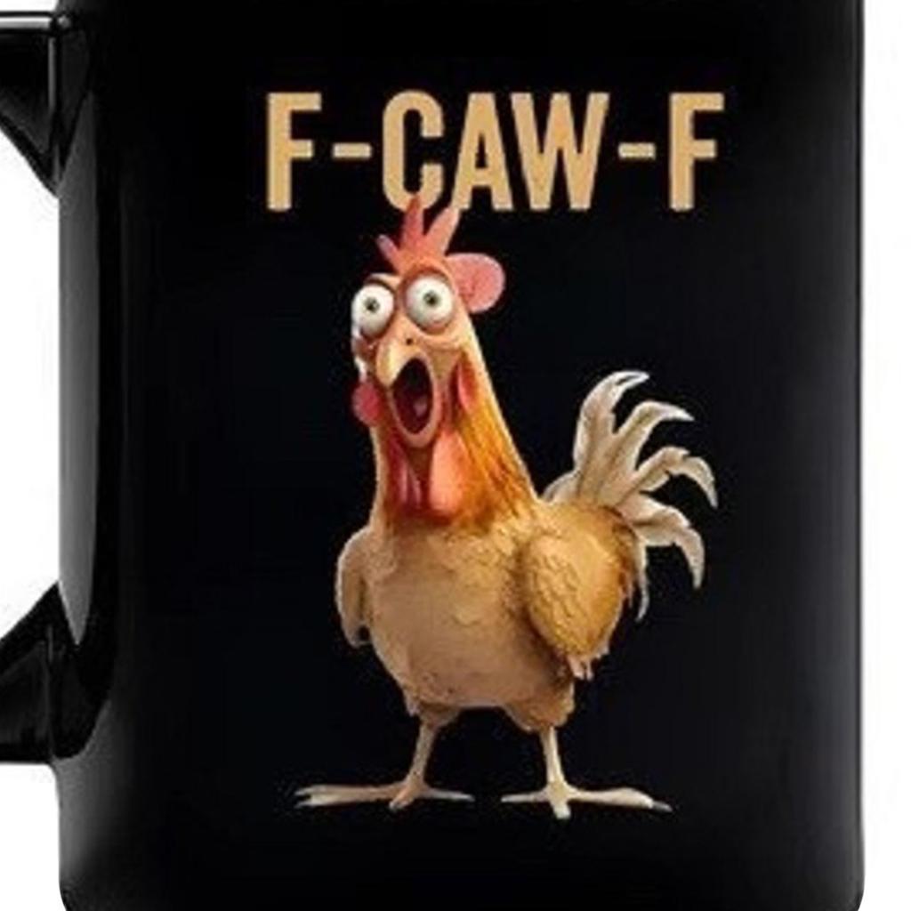 Керамические кружки для кофе 11 унций F-Caw-F с петухом, с ручкой, кружки с кричащим петухом для мамы, сестры, друзей, коллег, декор для дома