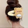 Adorable Cartoon Bear Plush Hairpin - Perfect for Side Bangs & All-Match Styling