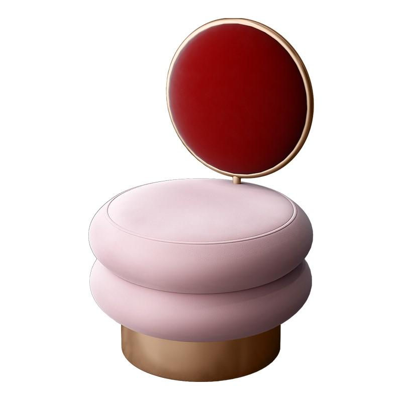 Дизайнерское кресло для гостиной Ins Скандинавская роскошь Туалетный стул Простой табурет для макияжа Маникюрное кресло Спальня Спинка Креативные стулья